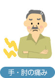 手・肘の痛み