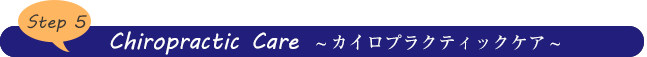 カイロプラクティックケア